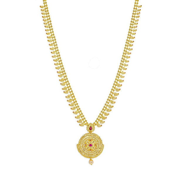 22K Yellow Gold Uncut Diamond Mango Necklace Set W/ 10.91ct Uncut Diamonds & Rubies - Virani Jewelers | 22K Yellow Gold Uncut Diamond Mango Necklace Set W/ 10.91ct Uncut Diamonds & Rubies for women...