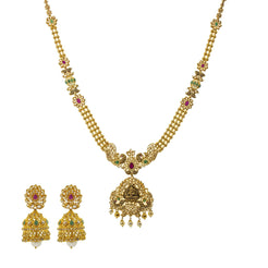 22K Gold & Uncut Diamond Chahna Jewelry Set - Virani Jewelers