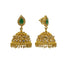 An image of the side and post of the 22K gold earrings from Virani Jewelers.