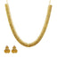 An image of the Laxmi 22K gold necklace set with uncut diamonds from Virani Jewelers.