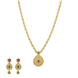 An image of the Ekiya Mangalsutra 22K gold necklace set from Virani Jewelers. | Look and feel like royalty with this stunning 22K gold necklace set from Virani Jewelers!

Embell...