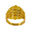 22K Yellow Gold Women's Ring W/ Beaded Filigree & Meenakari Details - Virani Jewelers