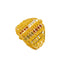 22K Yellow Gold Women's Ring W/ Beaded Filigree & Meenakari Details - Virani Jewelers