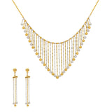 22K Gold Yellow & White Gold Chandelier Jewelry Set - Virani Jewelers | 
The 22K Yellow and White Gold Chandelier jewelry Set from Virani Jewelers is pure luxury. This s...