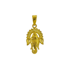 22K Yellow Gold "Ganapathi" Pendant - Virani Jewelers