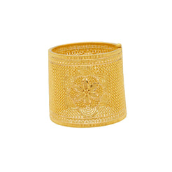 22K Gold Cuff Bangle, 104.8gm - Virani Jewelers