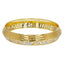 22K Multi Tone Gold Men's Kada Bangle W/ Satnam Wahe Guru Inscription - Virani Jewelers