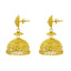 22K Yellow Gold Jhumki Earrings W/ Butta, Hanging Gold Balls & Floral Details - Virani Jewelers
