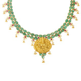 22K Gold & Gemstone Jaded Temple Set - Virani Jewelers | 
The 22K Gold & Gemstone Jaded Temple Set from Virani Jewelers will bring an air of sophistic...