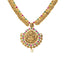 22K Gold & Gemstone Jeweled Medallion Temple Set - Virani Jewelers