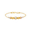 22K Multi- Tone Gold Ball Bead Bangle (10.8gm)