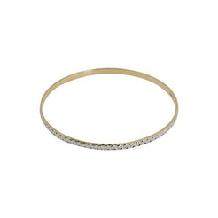 22K Multi Tone Gold Bangles, Set of 6 W/ Circle Textured Design & 64.9g Gold Weight - Virani Jewelers