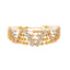22K Multi- Tone Gold Beaded Bangle (22.4gm)