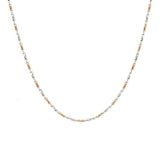 22K Multi Tone Gold Chain W/ Rounded Hourglass Beads - Virani Jewelers | 22K Multi Tone Gold Chain W/ Rounded Hourglass Beads. This unique 22K multi tone gold chain featu...