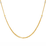 22K Multi-Tone Gold Classic Beaded Chain (8 grams) | 
Our 22K Multi-Tone Gold Beaded Chain has subtle white gold accents decorating the elegant 22k ye...