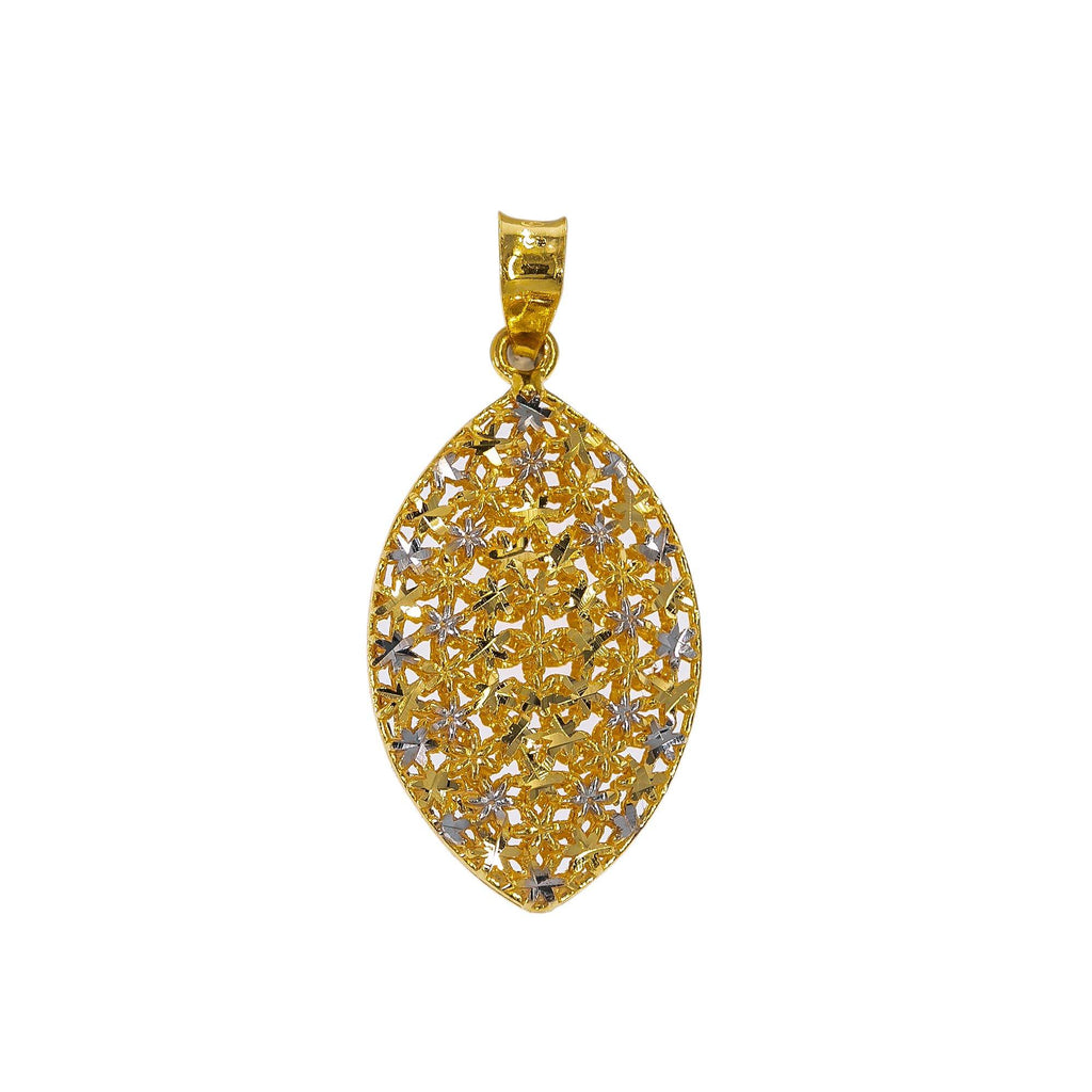 22K Yellow Gold Long Ball Chain W/ Jhumki Bell Accents - Virani Jewelers | Be enraptured by the endless radiance of this long 22K yellow gold clustered ball chain from Vira...