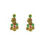 22K Yellow Gold Temple Necklace & Earrings Set W/ Ruby, Emerald, Laxmi Kasu & Draped Multi Strand Collar - Virani Jewelers