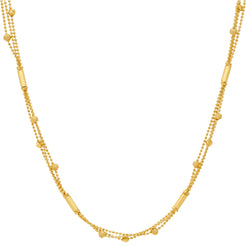 22K Yellow Gold Ball Beads Chain (14.3 grams)