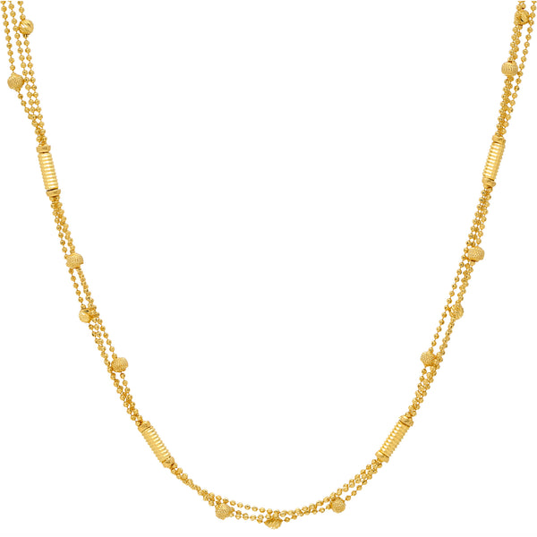 22K Yellow Gold Ball Beads Chain (14.3 grams) | 
Our 22K Yellow Gold Ball Bead Chain has a unique beaded design that can transform your casual, b...