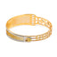 22K Multi Tone Gold Bangle W/ Split Textured Open Design & Openable Band - Virani Jewelers