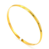 22K Yellow Gold Bangle Kada for Kids W/ Slightly Faceted Frame - Virani Jewelers | 22K Yellow Gold Bangles for Kids W/ Slightly Faceted Frame. This set of smooth Slightly faceted 2...