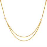 22K Yellow Gold Beaded Chain w/ White Gold Accents (14 grams) | 
This 22k yellow gold chain has a luxurious beaded design and elegant white gold accents. It's th...