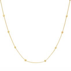 22K Yellow Gold Beaded Chain (6.6 grams)