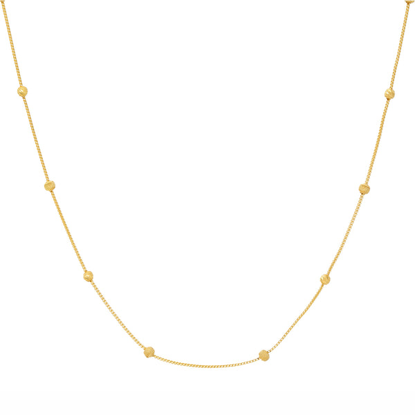 22K Yellow Gold Beaded Chain (6.6 grams) | 
This classic 22k yellow gold chain has simple beaded details that bring an modern appeal to a mi...