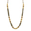 22K Yellow Gold Chain W/ Rubies, Black Beads on Split Strand & Back Dori - Virani Jewelers