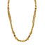 22K Yellow Gold Chain W/ Rubies, on Semi-Split Bead Strand & Back Dori - Virani Jewelers