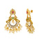 22K Yellow Gold Guttapusalu Necklace & Earrings Set W/ Rubies, Emeralds, CZ Gems, Cluster Pearls & Laxmi Accents - Virani Jewelers