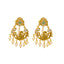 22K Yellow Gold Hasdi Paachi Necklace & Chandbali Earring Set W/ Rubies, Emeralds, CZ Gems & Pearls - Virani Jewelers