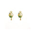 22K Yellow Gold Necklace & Earrings Set W/ Ruby & CZ on Hanging Open Pattern Peacock Pendant - Virani Jewelers