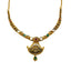 22K Yellow Gold Necklace & Earrings Set W/ Rubies, Emeralds, Kundan & Eyelid Pendants - Virani Jewelers