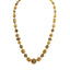 22K Yellow Gold Necklace & Earrings Set W/ Hollow Engraved Beads - Virani Jewelers