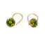 22K Yellow Gold Nose Pin W/ Prong Set Emerald & Wire Hook Insert - Virani Jewelers