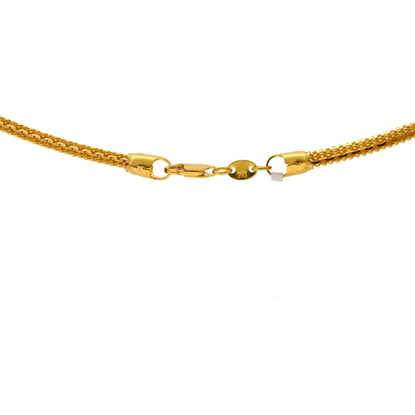22K Yellow Gold Classic 20in Chain(24.4 gm) | 
This simple 22k yellow gold chain for men and women is perfect to wear by itself or paired with ...