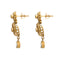 22K Yellow Gold Earrings & Necklace Set W/ Kundan & Laser Cut Bowl Pendant - Virani Jewelers