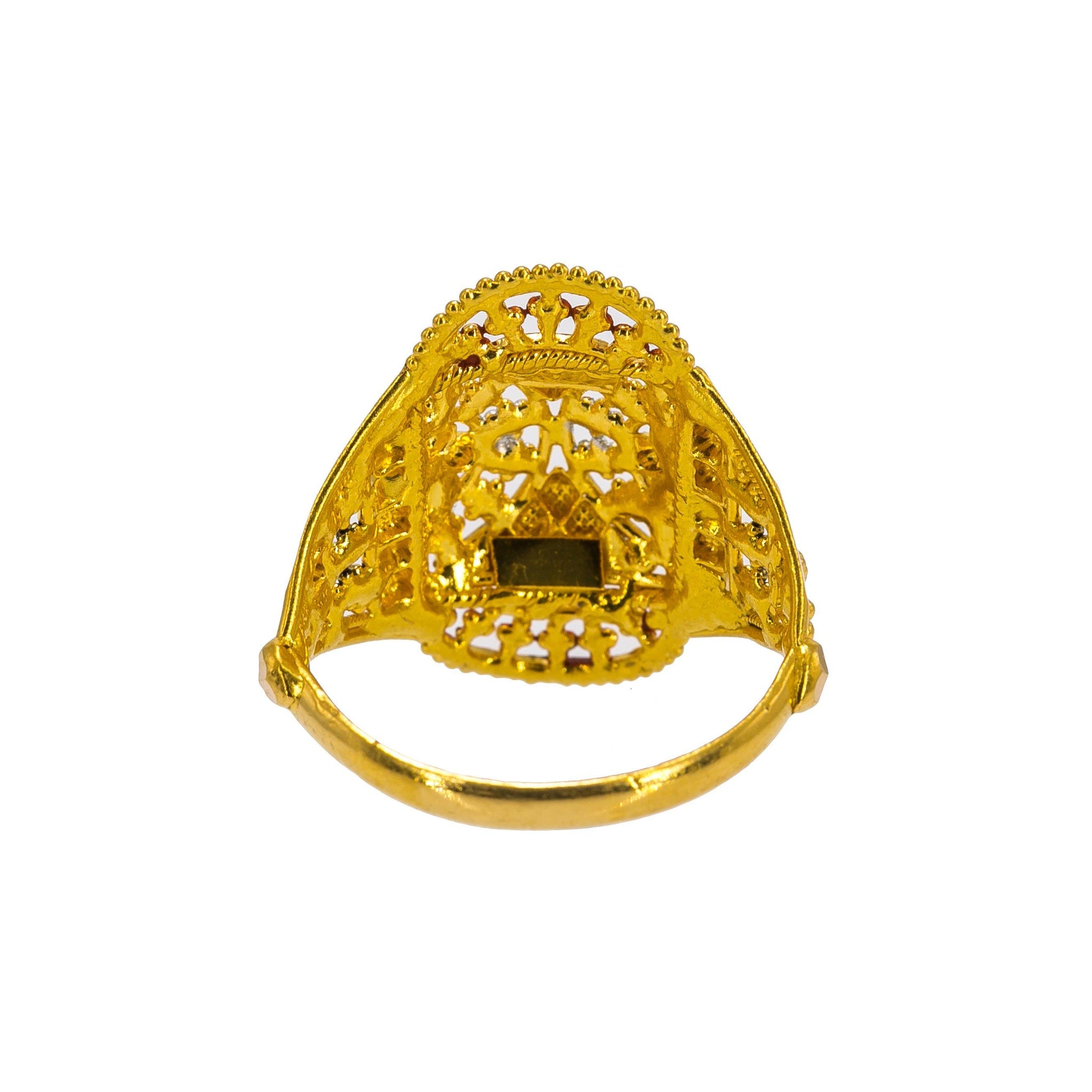 14K Sapphire & Diamond 3-Stone Ring — Designs By S&R