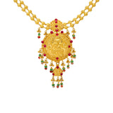 22K-Yellow-Gold&Gemstone-Anvita-Jewelry-Set | 


This dazzling temple jewelry set is made from our signature 22k yellow Indian gold and adorned...
