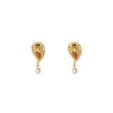 22K Yellow Gold & Gemstone Divine Peacock Set - Virani Jewelers | The 22K Yellow & Gemstone Asha Pecock Set from Virani Jewelers is perfect jewelery set for yo...