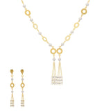 22K Yellow & White Gold Donna Jewelry Set - Virani Jewelers | 
The 22K Yellow and White Gold Donna Jewelry Set by Virani Jewelers is sheer elegance. This uniqu...