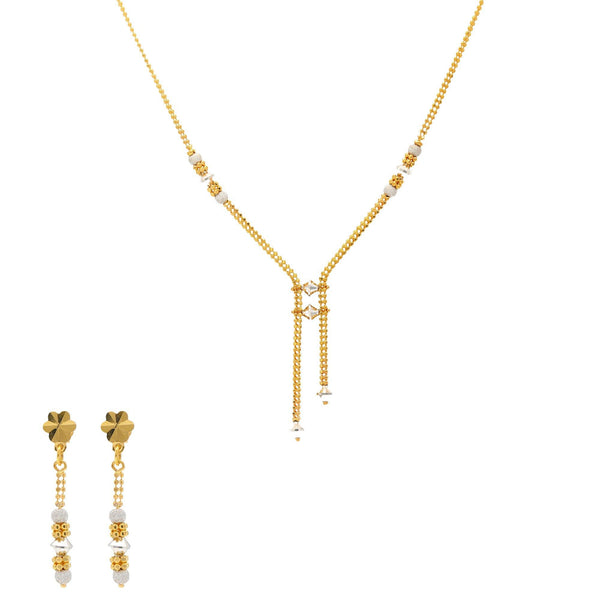 22K Yellow & White Gold Juliette Jewelry Set - Virani Jewelers | 
The 22K Yellow and White Gold Juliette Jewelry Set from Virani Jewelers is simply elegant. This ...