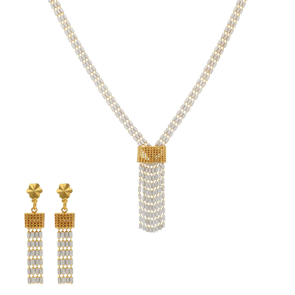 22K Yellow Gold Chandelier Jewelry Set - Virani Jewelers | 
The 22K Yellow Gold Chandelier Jewelry Set from Virani Jewelers is pure luxury. This simple and ...