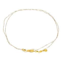 22K Multi-Tone Gold Rope Anklets (6.4 grams)