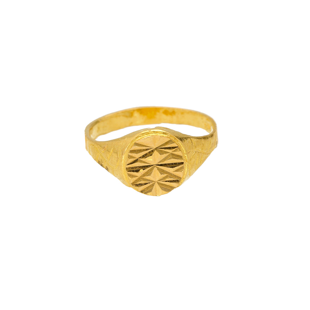 22K Yellow Gold Sitaara Infant Ring | 
This simple 22k gold ring for infants will play up your baby's natural cuteness. It's the perfec...