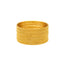 22K Yellow Gold Beaded FIligree Bangle Set of 12