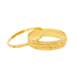 22K Gold Bangles Set of Four, 45.7gm - Virani Jewelers