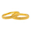 22K Yellow Gold Artisan Bangle Set of 6 (91.4 grams)