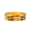 22K Yellow Gold Meenakari Bangle Set of 6 (109.7gm)
